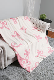 mySundaze Pink Ribbons Throw Blanket Soft Microfiber 50x60