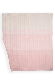 mySundaze Ombre Cable Knit Throw Blanket Soft Microfiber 50x60