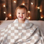 mySundaze Checkered Print Small Throw Blanket Soft Microfiber 29x35