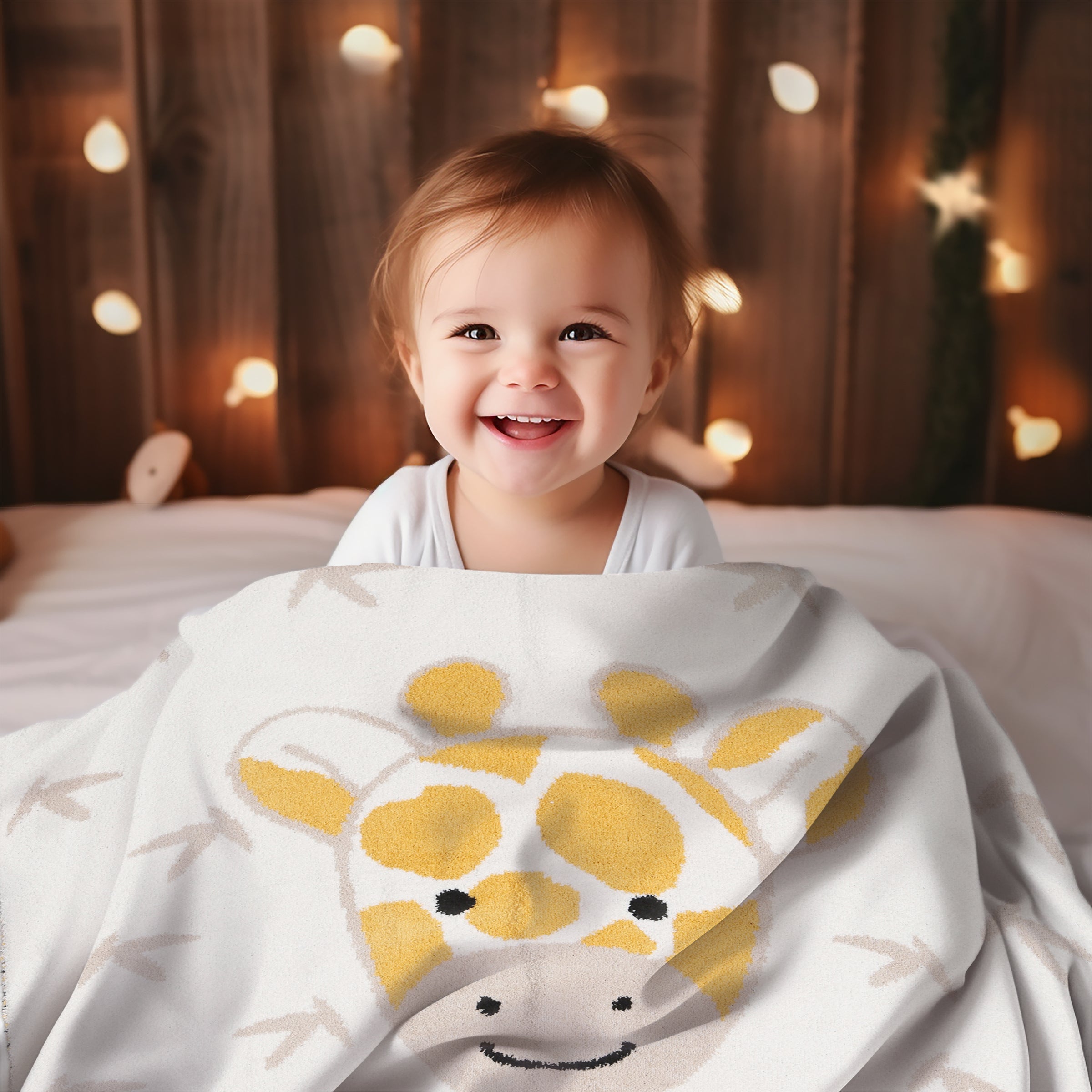 mySundaze Giraffe Print Small Throw Blanket Soft Microfiber 29x35