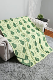 mySundaze Avocado Print Throw Blanket Soft Microfiber 50x60