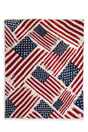 mySundaze American Flag Throw Blanket Soft Microfiber USA Flag Print 50x60