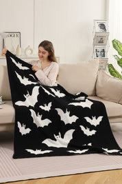 mySundaze Halloween Bats Throw Blanket Soft Microfiber 50x60
