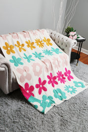 mySundaze Flower Throw Blanket Soft Microfiber 50x60