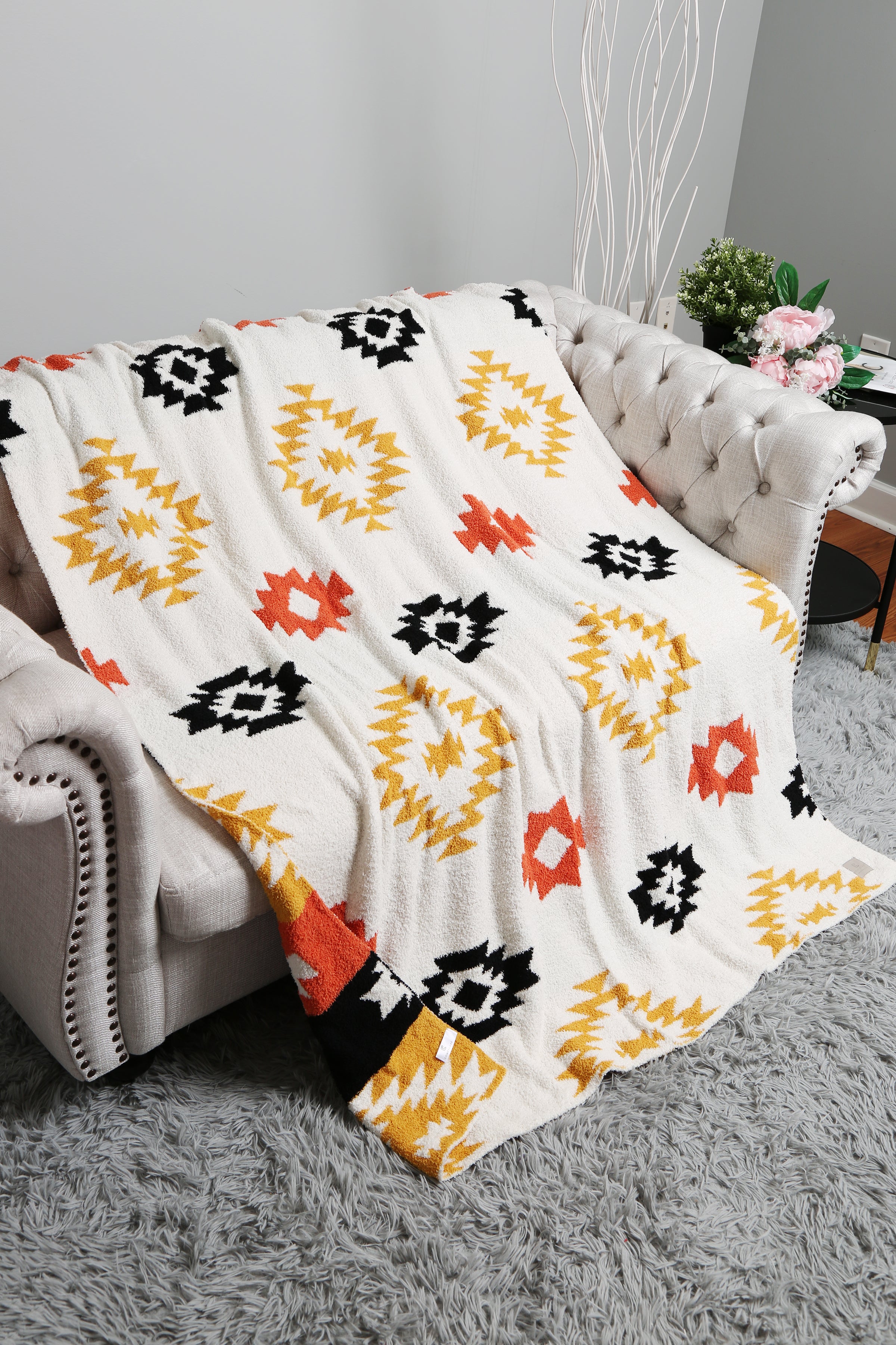 mySundaze Tribal Print Throw Blanket Soft Microfiber 50x60