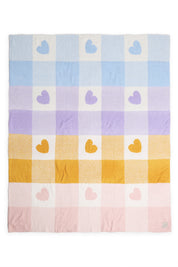 mySundaze Multi Color Hearts Throw Blanket Soft Microfiber 50x60