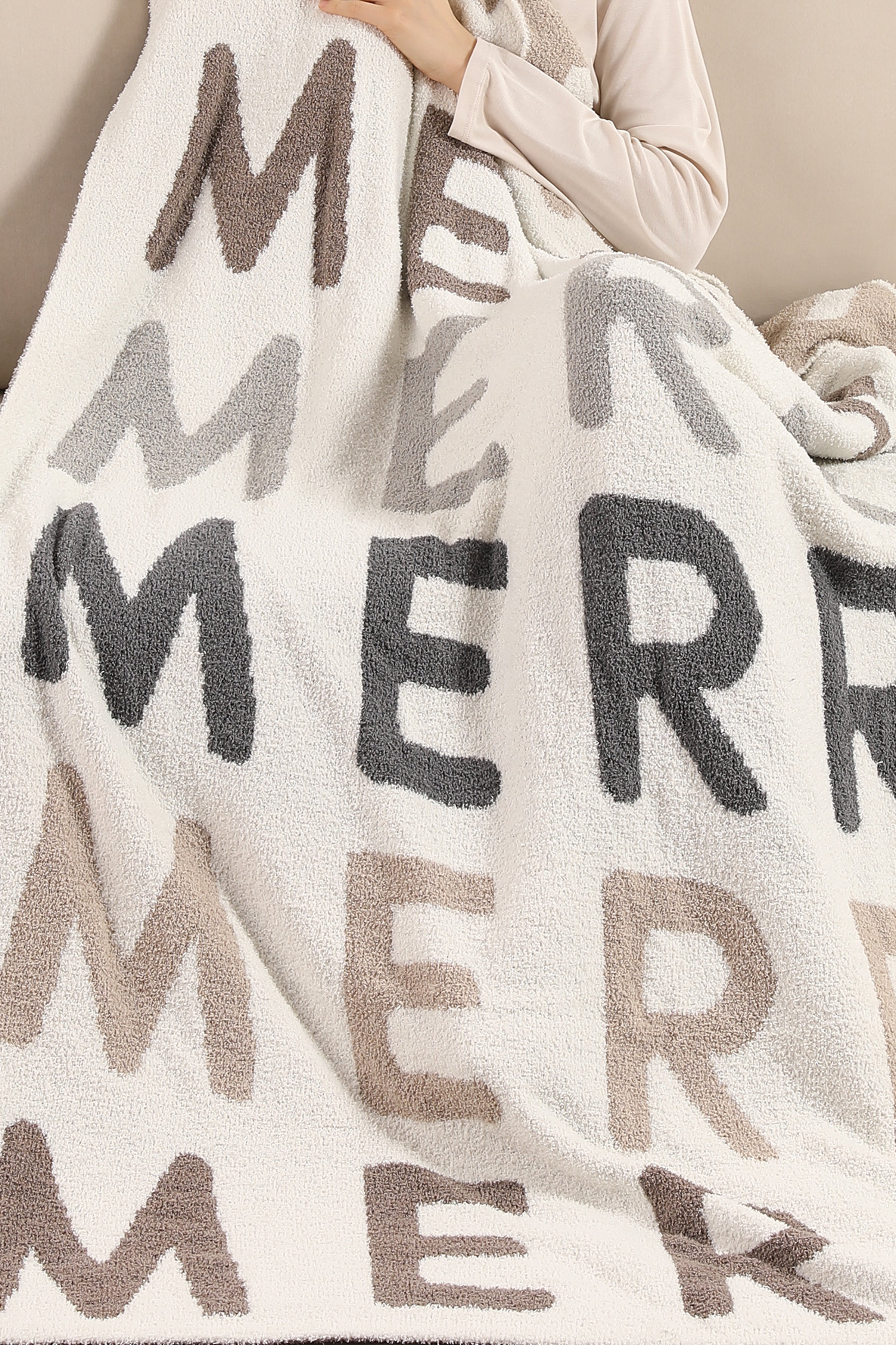 mySundaze Christmas Merry Throw Blanket Microfiber 50x60
