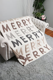 mySundaze Christmas Merry Throw Blanket Microfiber 50x60