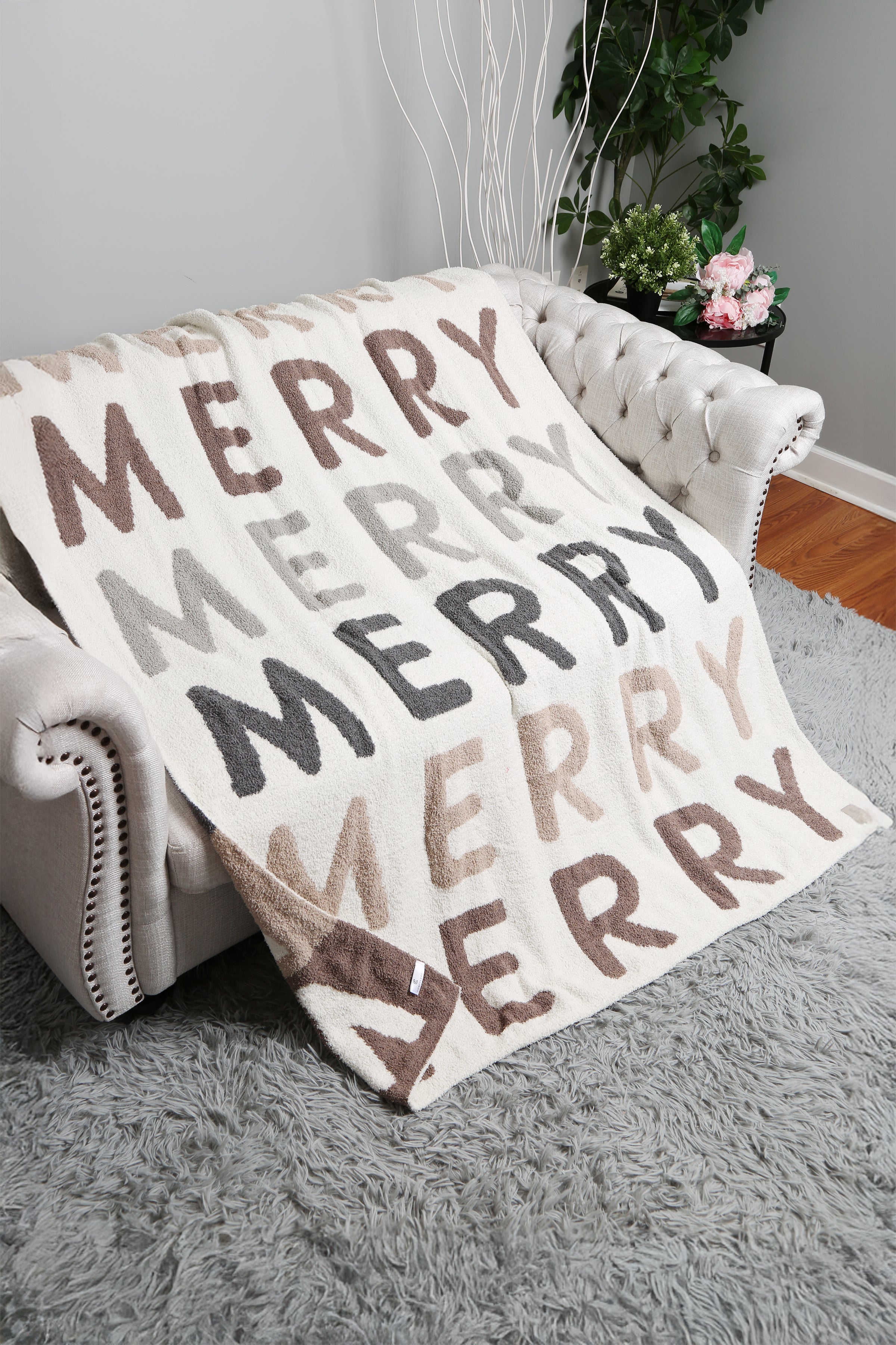 mySundaze Christmas Merry Throw Blanket Microfiber 50x60