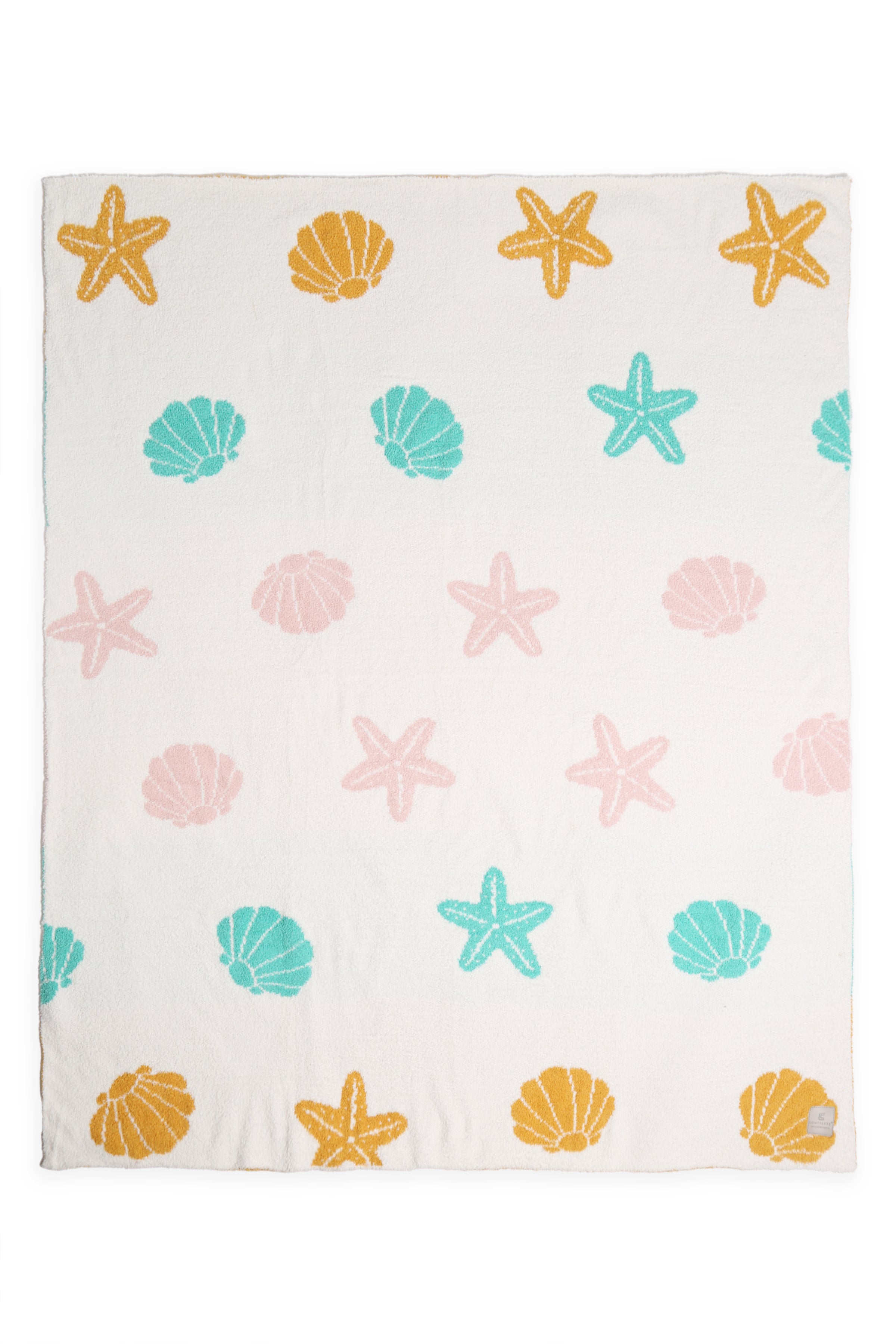 mySundaze Sea Shells Throw Blanket Soft Microfiber 50x60