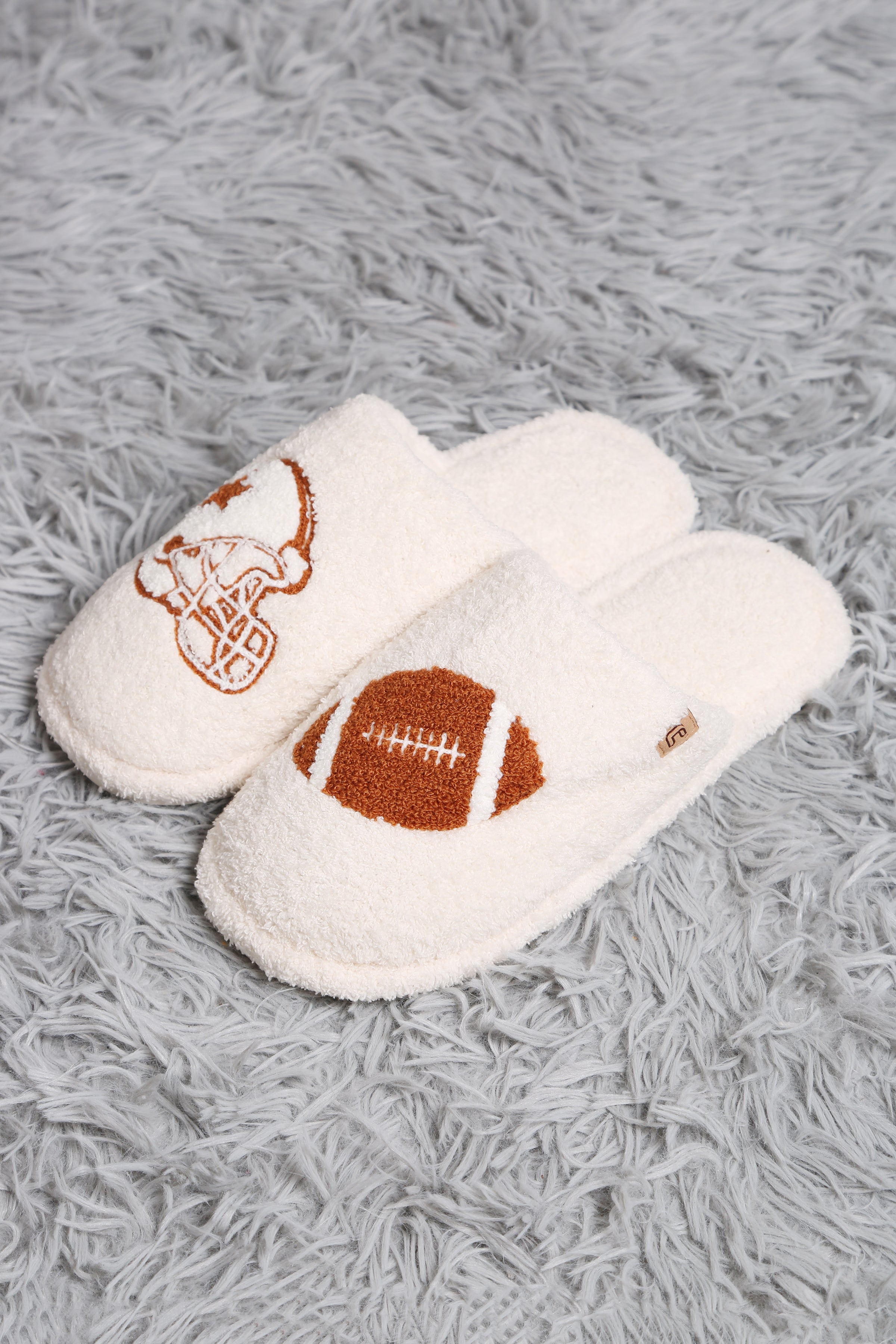 mySundaze Football & Helmet Soft Microfiber Slippers