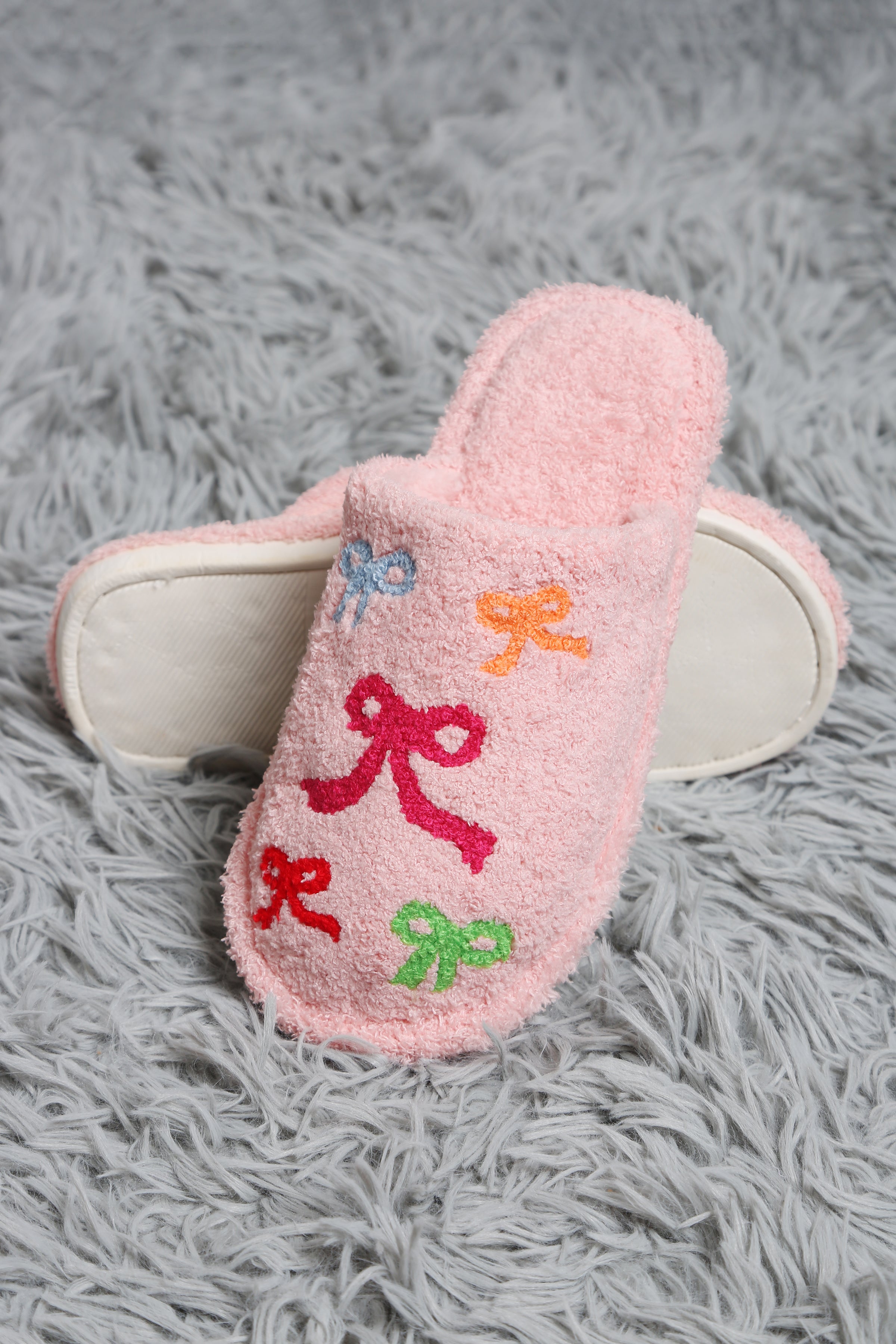 mySundaze Multi-Color Ribbons Soft Microfiber Slippers