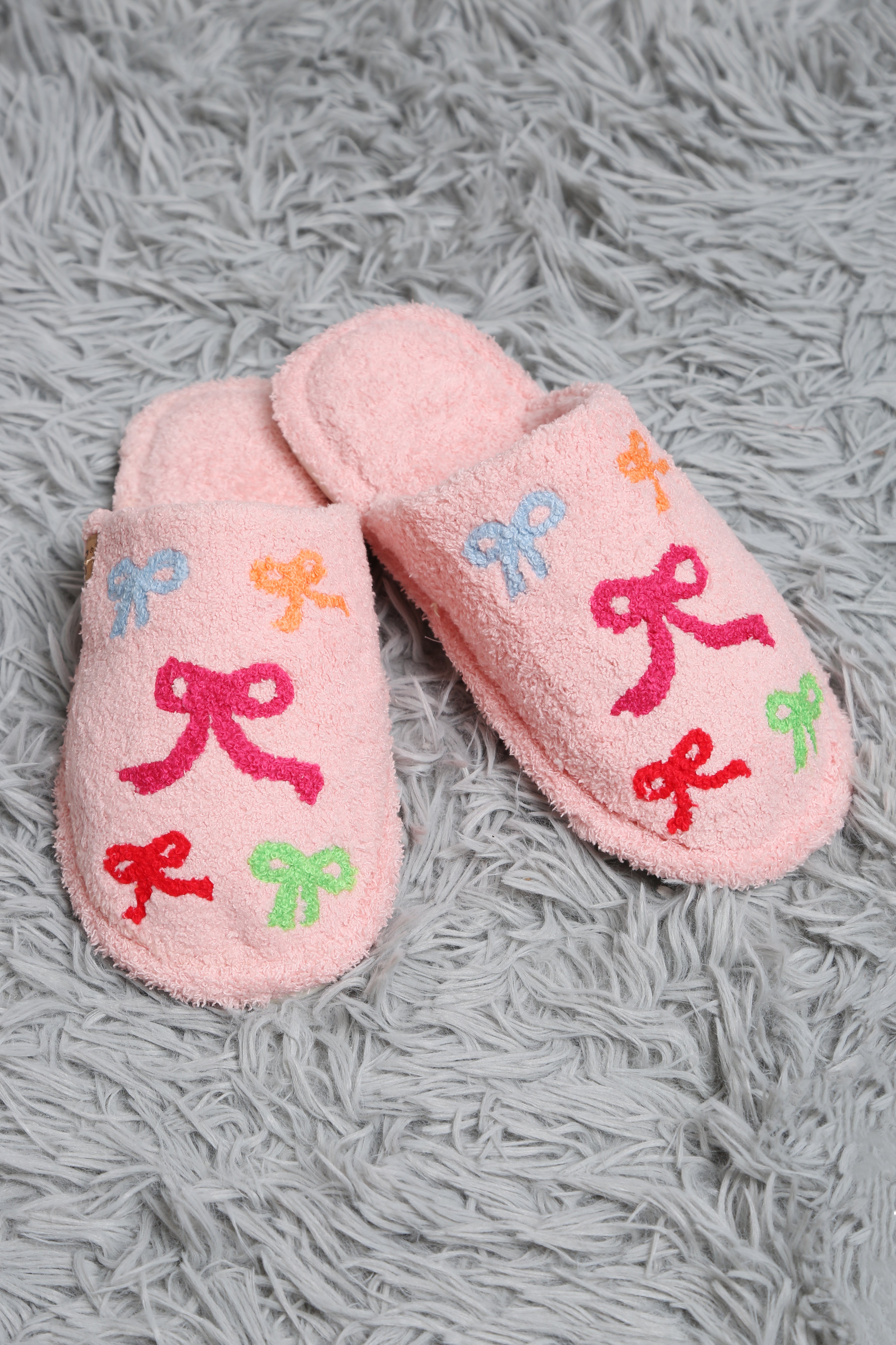 mySundaze Multi-Color Ribbons Soft Microfiber Slippers