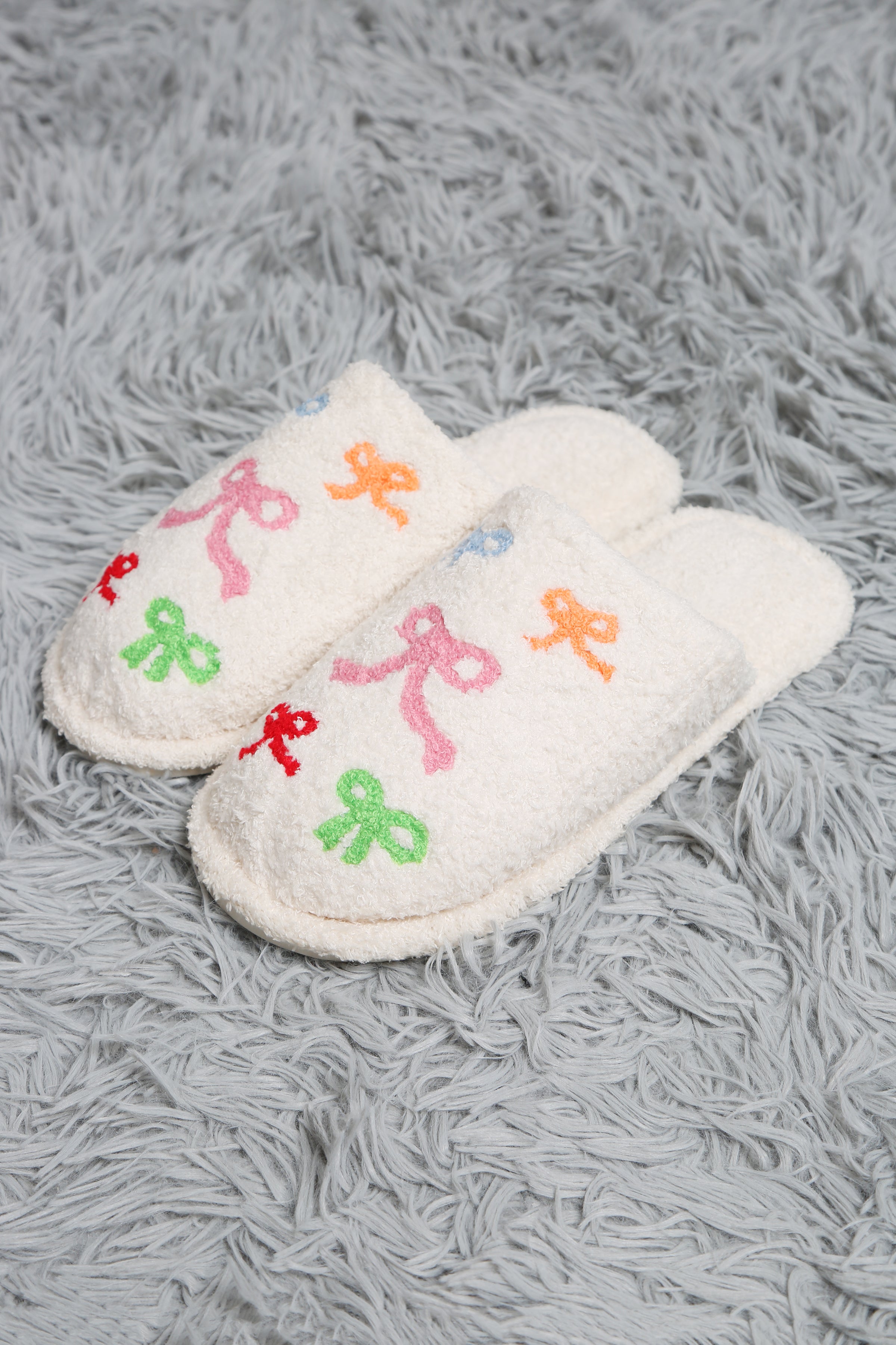 mySundaze Multi-Color Ribbons Soft Microfiber Slippers