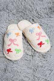 mySundaze Multi-Color Ribbons Soft Microfiber Slippers