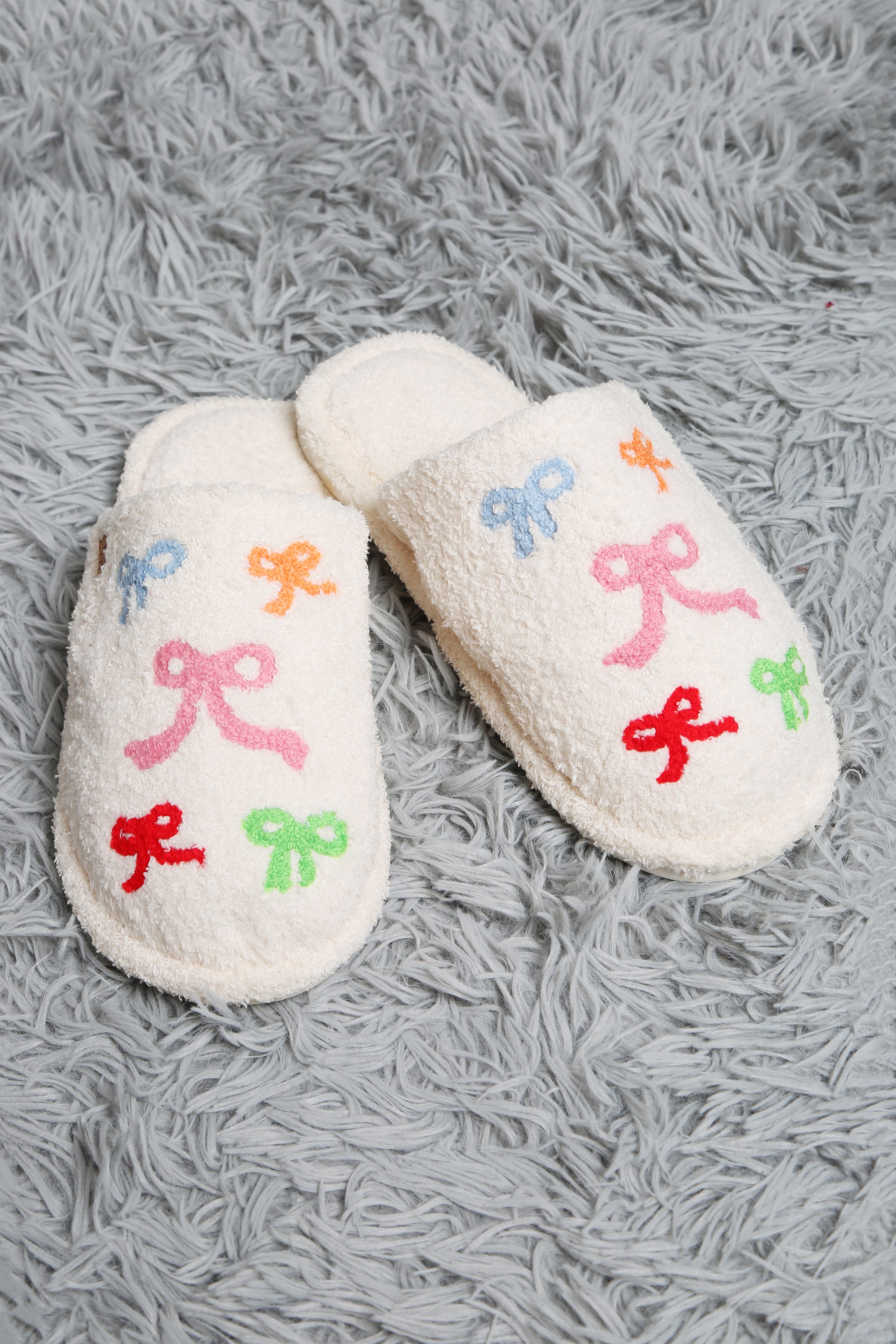 mySundaze Multi-Color Ribbons Soft Microfiber Slippers