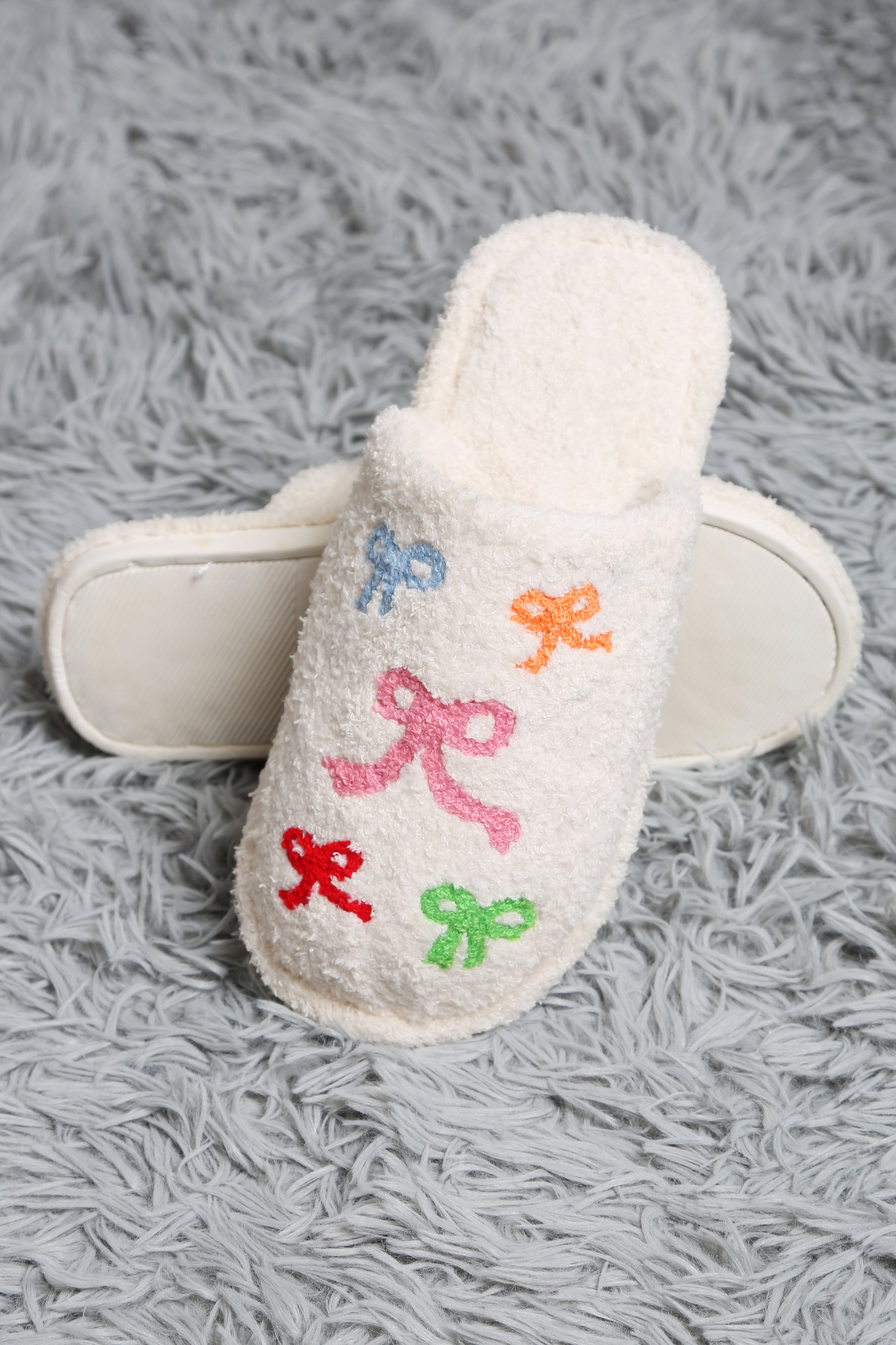 mySundaze Multi-Color Ribbons Soft Microfiber Slippers