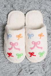 mySundaze Multi-Color Ribbons Soft Microfiber Slippers