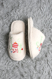 mySundaze Christmas Joy to the World Soft Microfiber Slippers