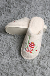mySundaze Christmas Joy to the World Soft Microfiber Slippers