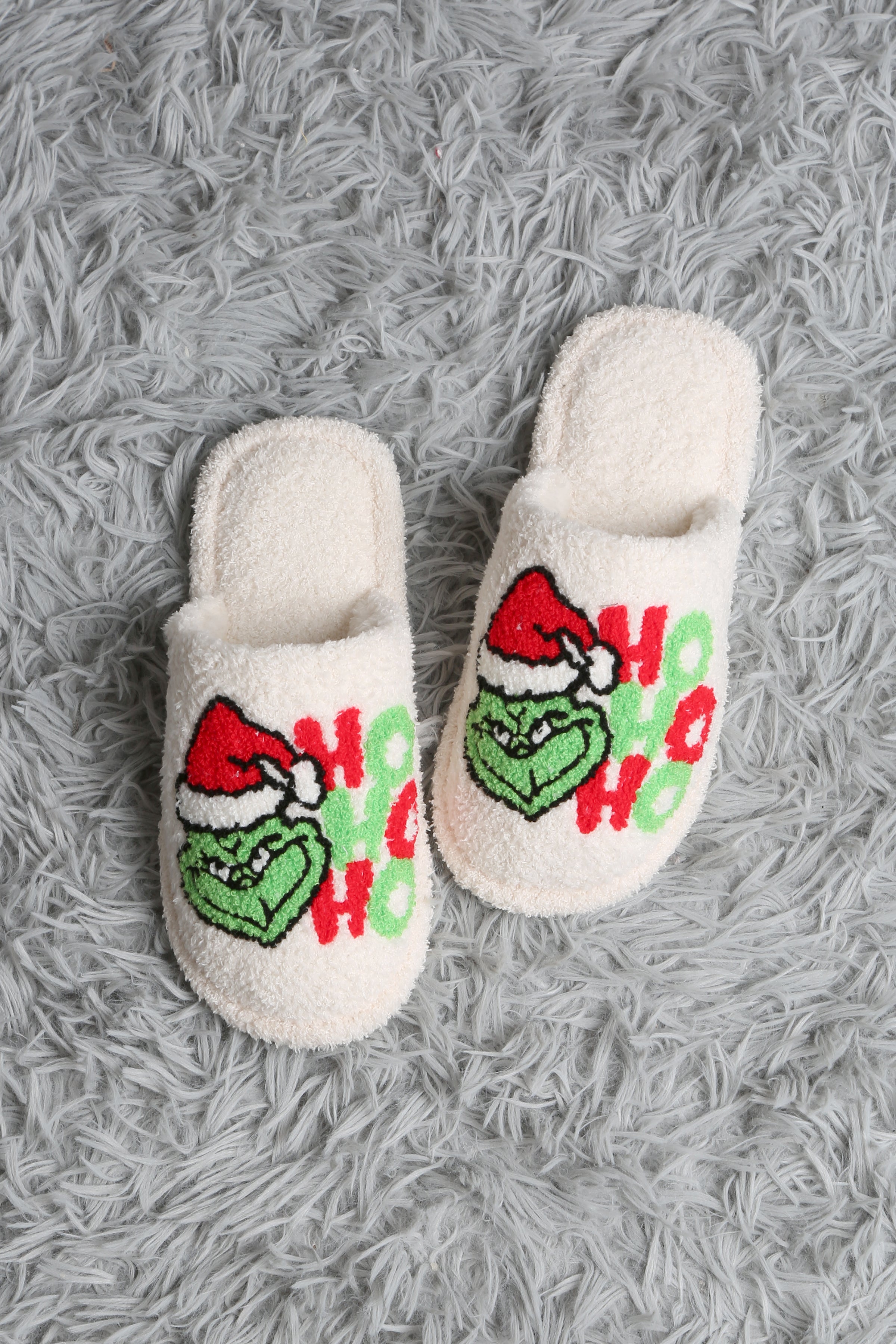 mySundaze Christmas Grinch Soft Microfiber Slippers