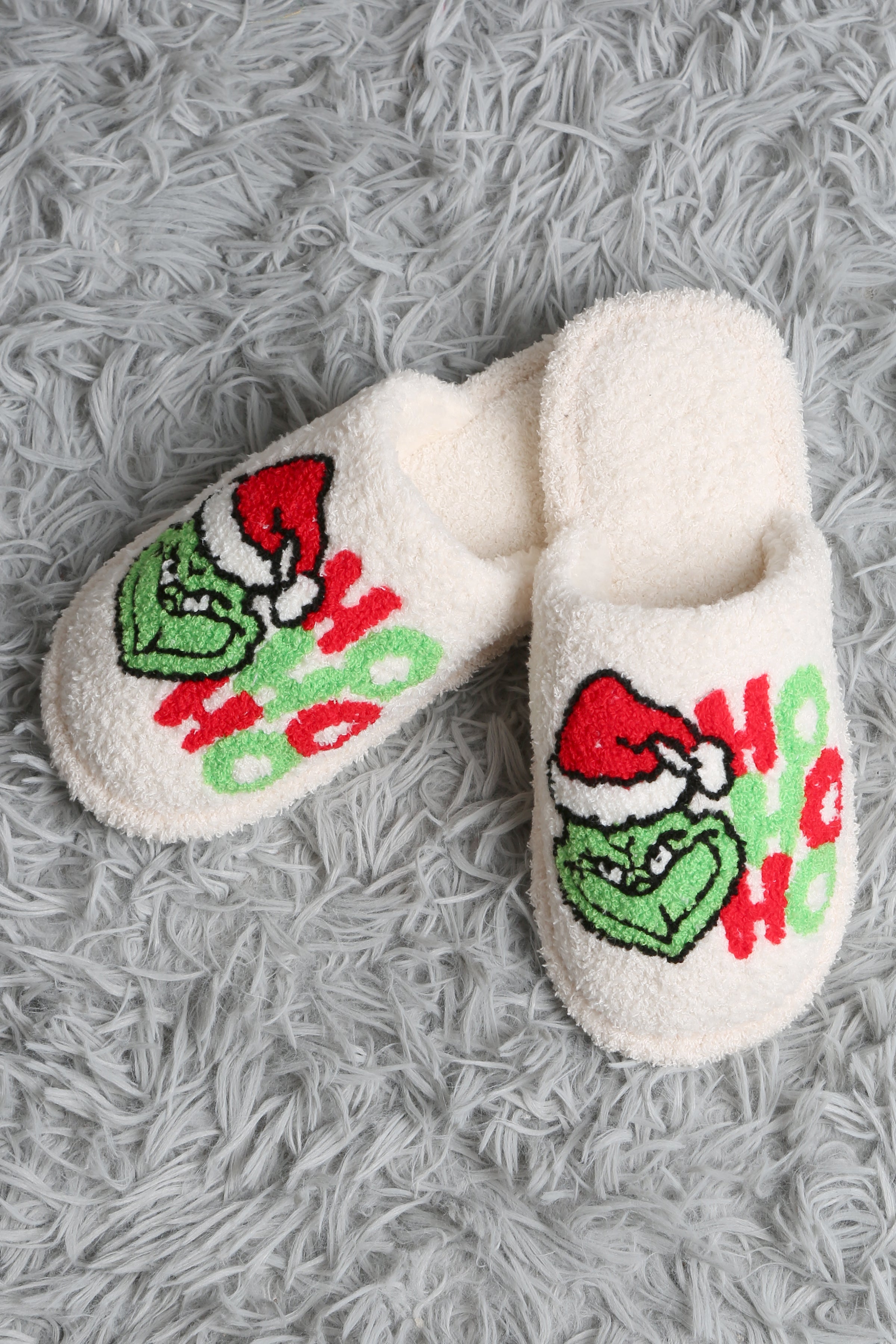 mySundaze Christmas Grinch Soft Microfiber Slippers