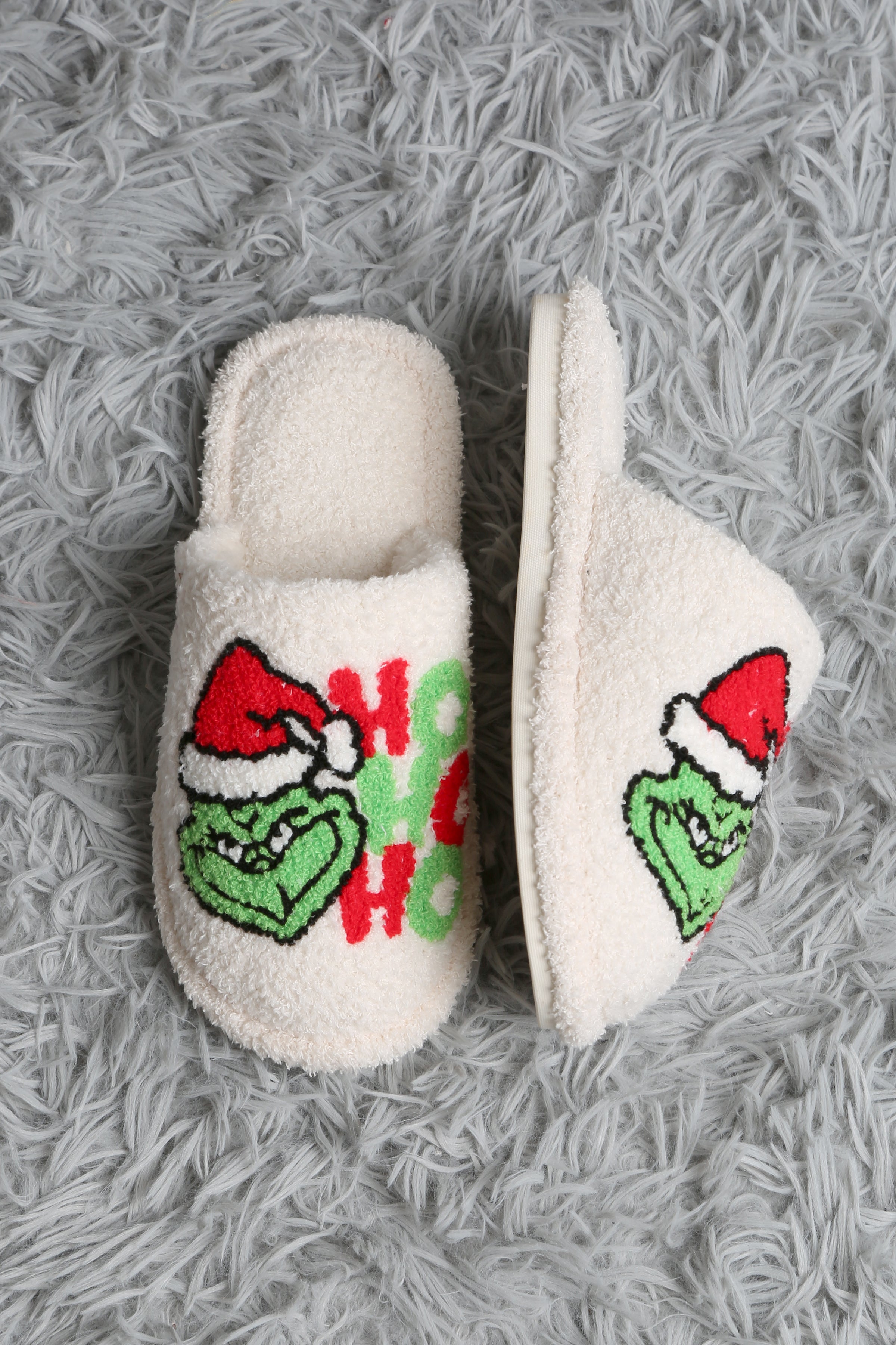 mySundaze Christmas Grinch Soft Microfiber Slippers