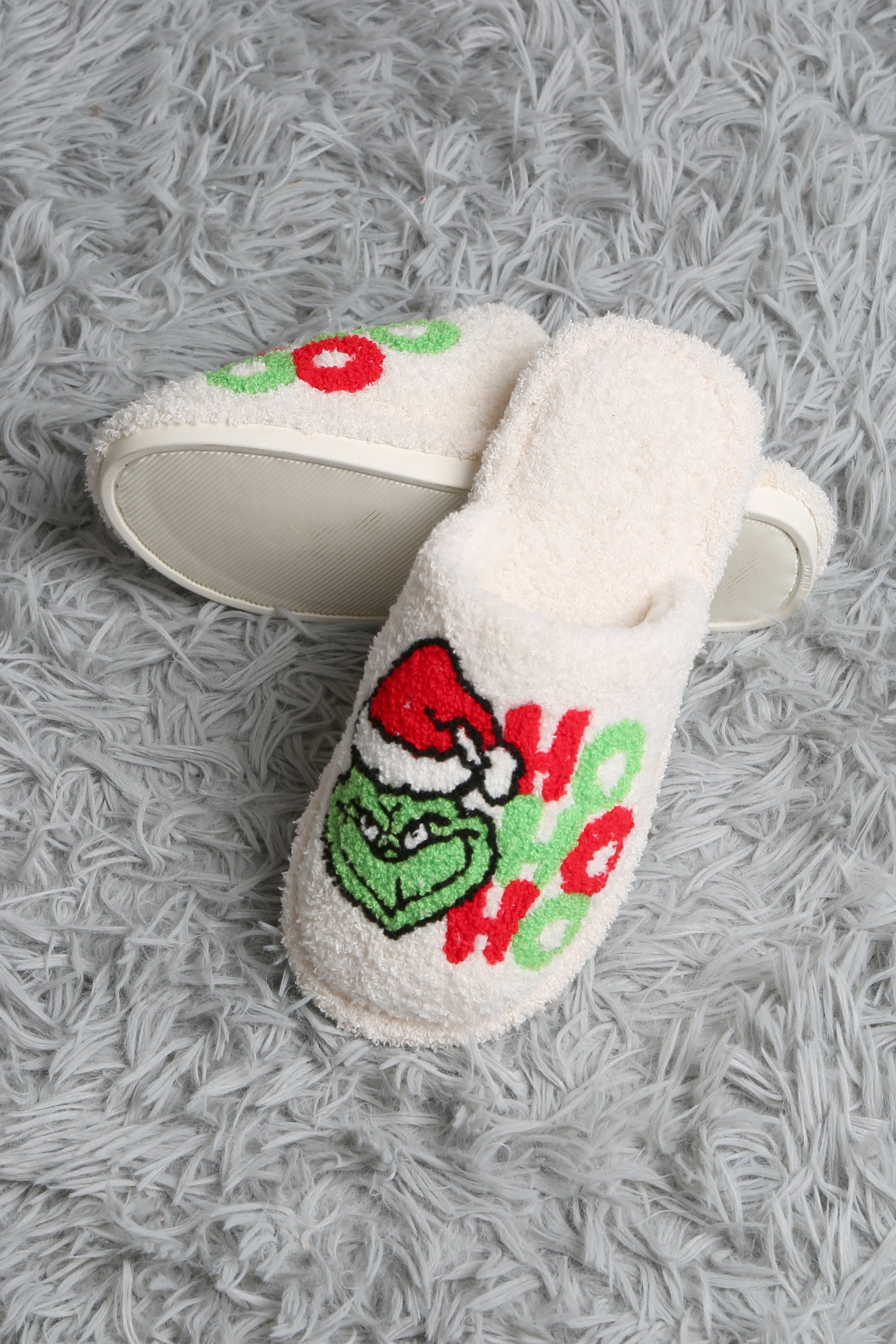 mySundaze Christmas Grinch Soft Microfiber Slippers