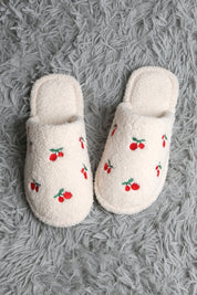 mySundaze Red Cherry Soft Microfiber Slippers