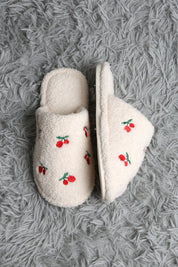 mySundaze Red Cherry Soft Microfiber Slippers