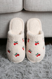 mySundaze Red Cherry Soft Microfiber Slippers