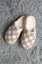 mySundaze Checkered High Sole Soft Microfiber Slippers