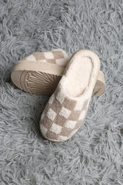 mySundaze Checkered High Sole Soft Microfiber Slippers