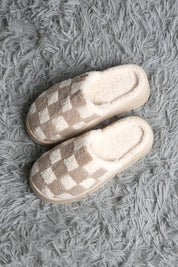 mySundaze Checkered High Sole Soft Microfiber Slippers