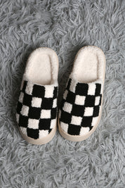 mySundaze Checkered High Sole Soft Microfiber Slippers