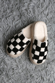 mySundaze Checkered High Sole Soft Microfiber Slippers