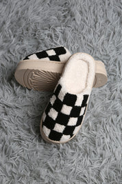 mySundaze Checkered High Sole Soft Microfiber Slippers