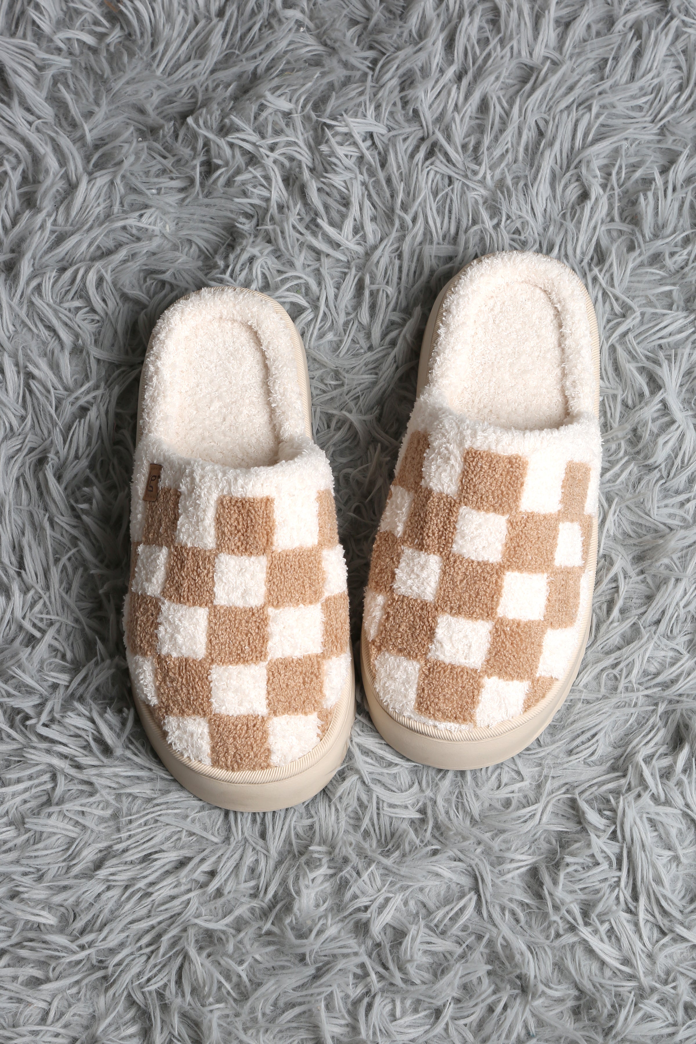 mySundaze Checkered High Sole Soft Microfiber Slippers