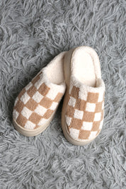 mySundaze Checkered High Sole Soft Microfiber Slippers