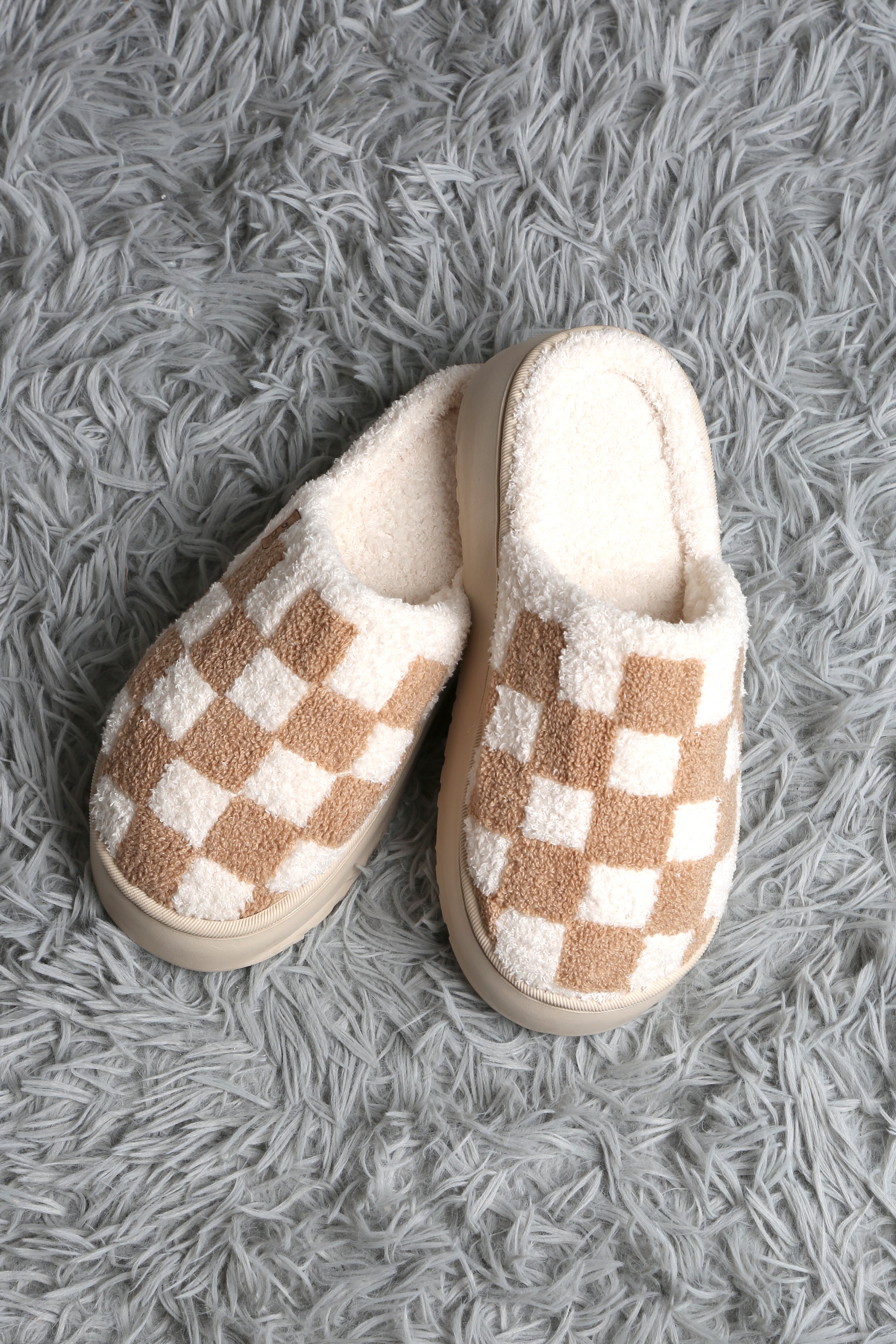 mySundaze Checkered High Sole Soft Microfiber Slippers