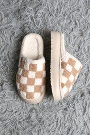 mySundaze Checkered High Sole Soft Microfiber Slippers