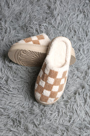 mySundaze Checkered High Sole Soft Microfiber Slippers