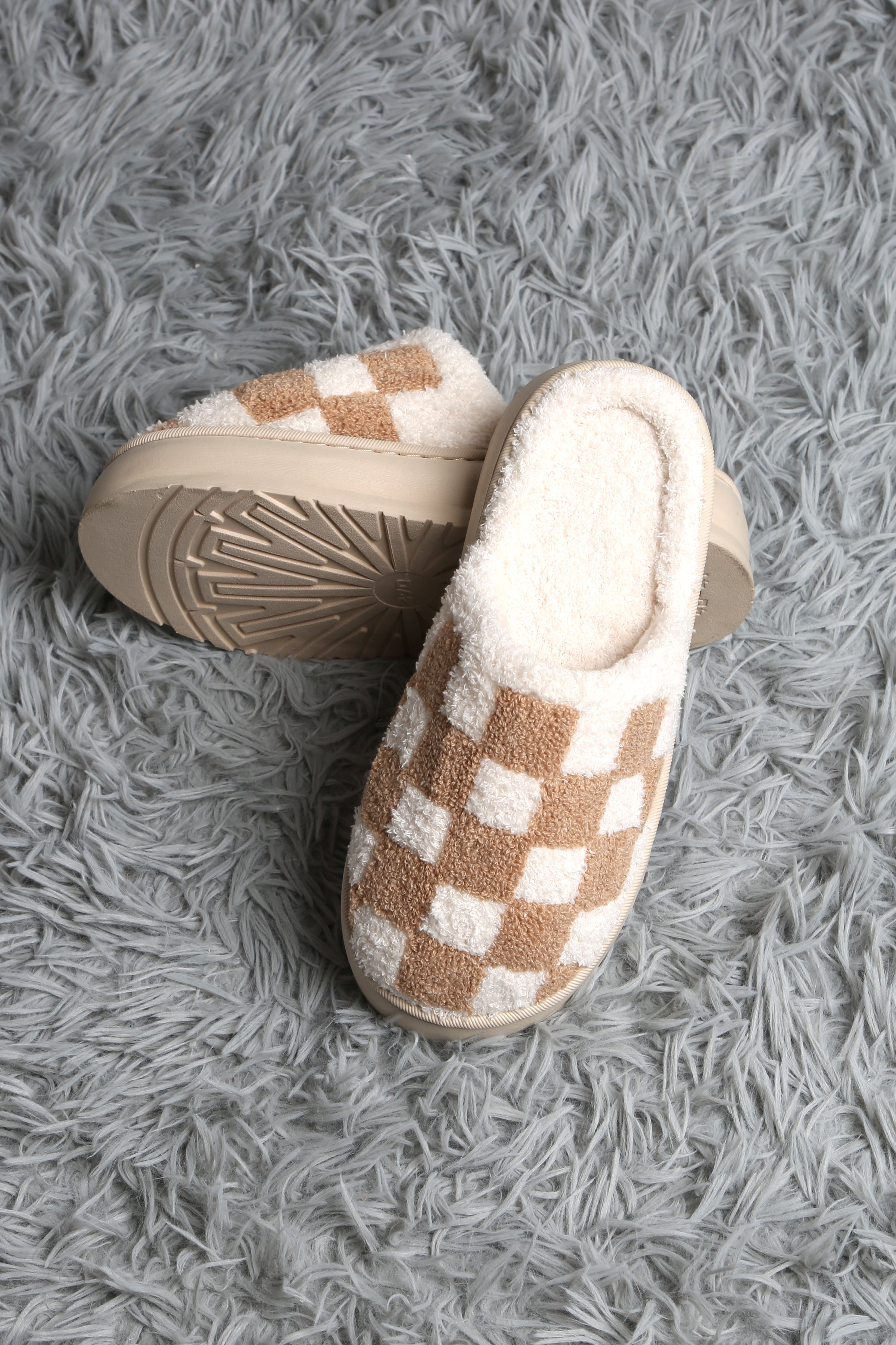 mySundaze Checkered High Sole Soft Microfiber Slippers