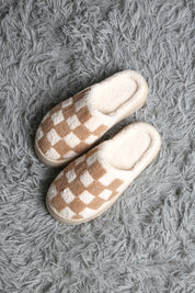 mySundaze Checkered High Sole Soft Microfiber Slippers