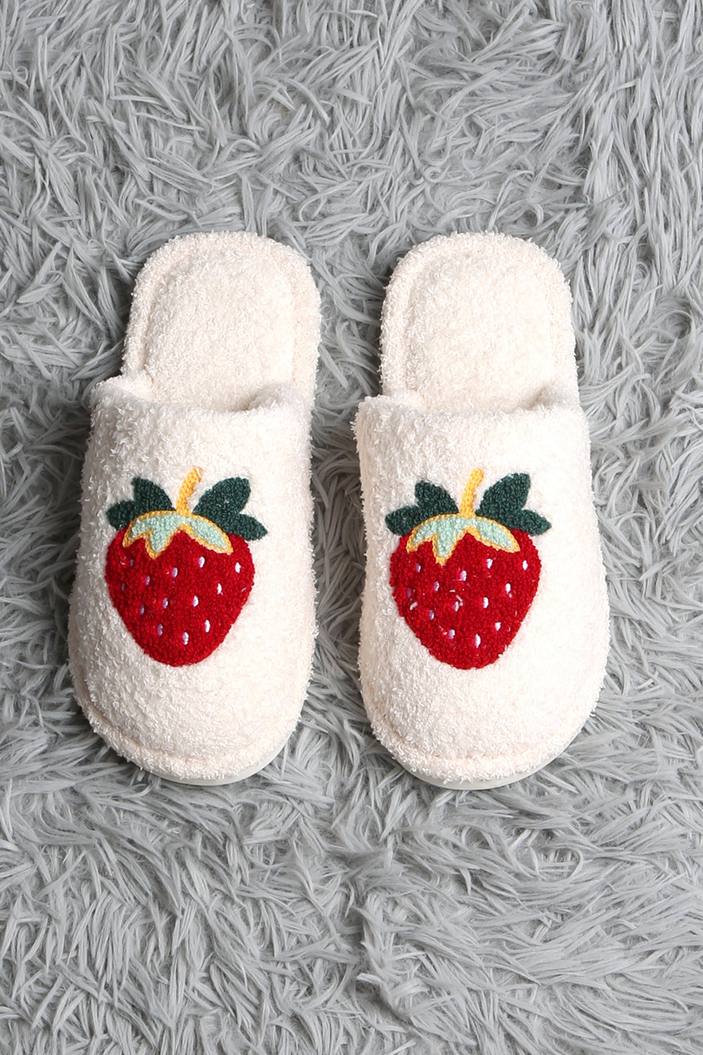 mySundaze Strawberry Soft Microfiber Slippers