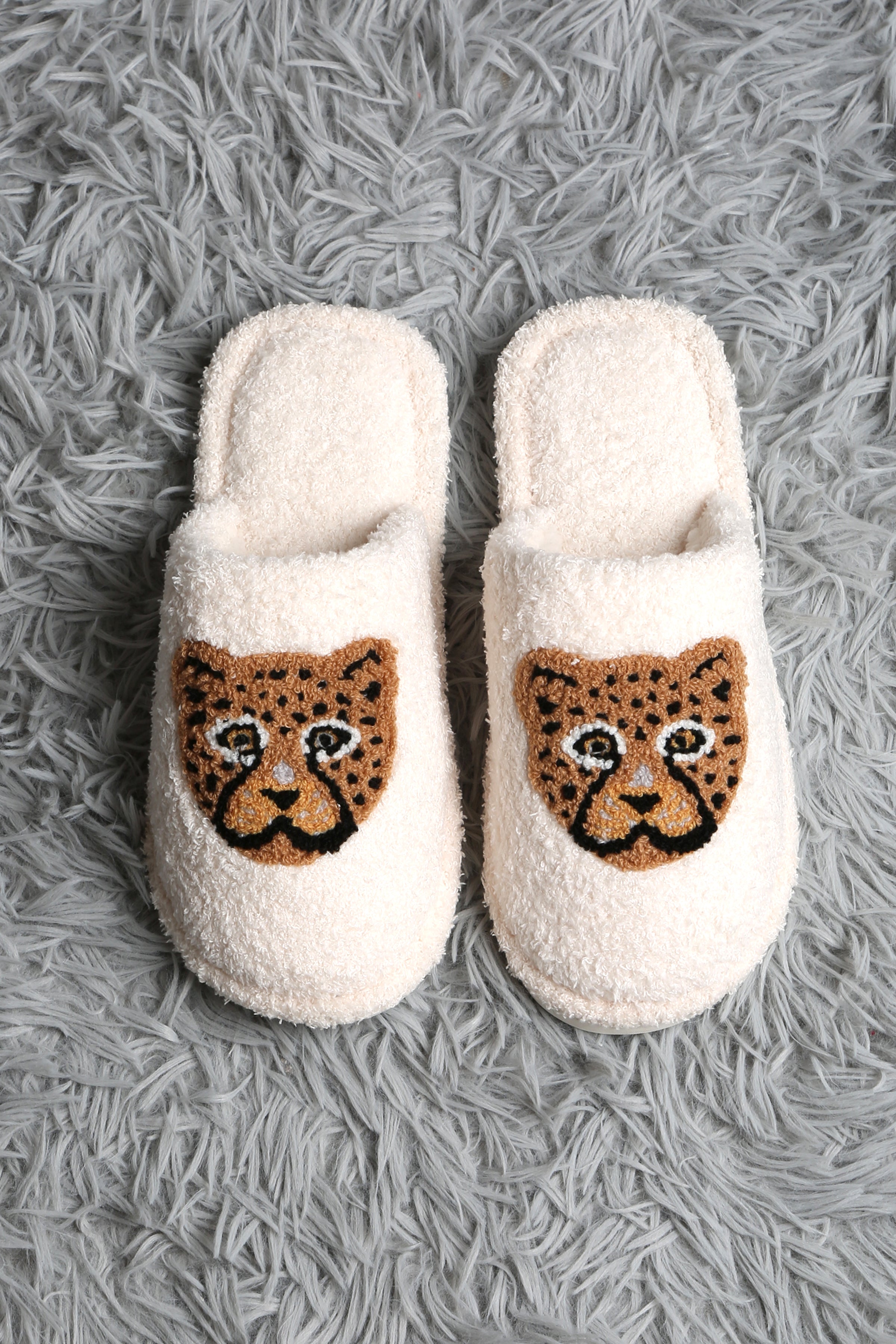 mySundaze Leopard Soft Microfiber Slippers