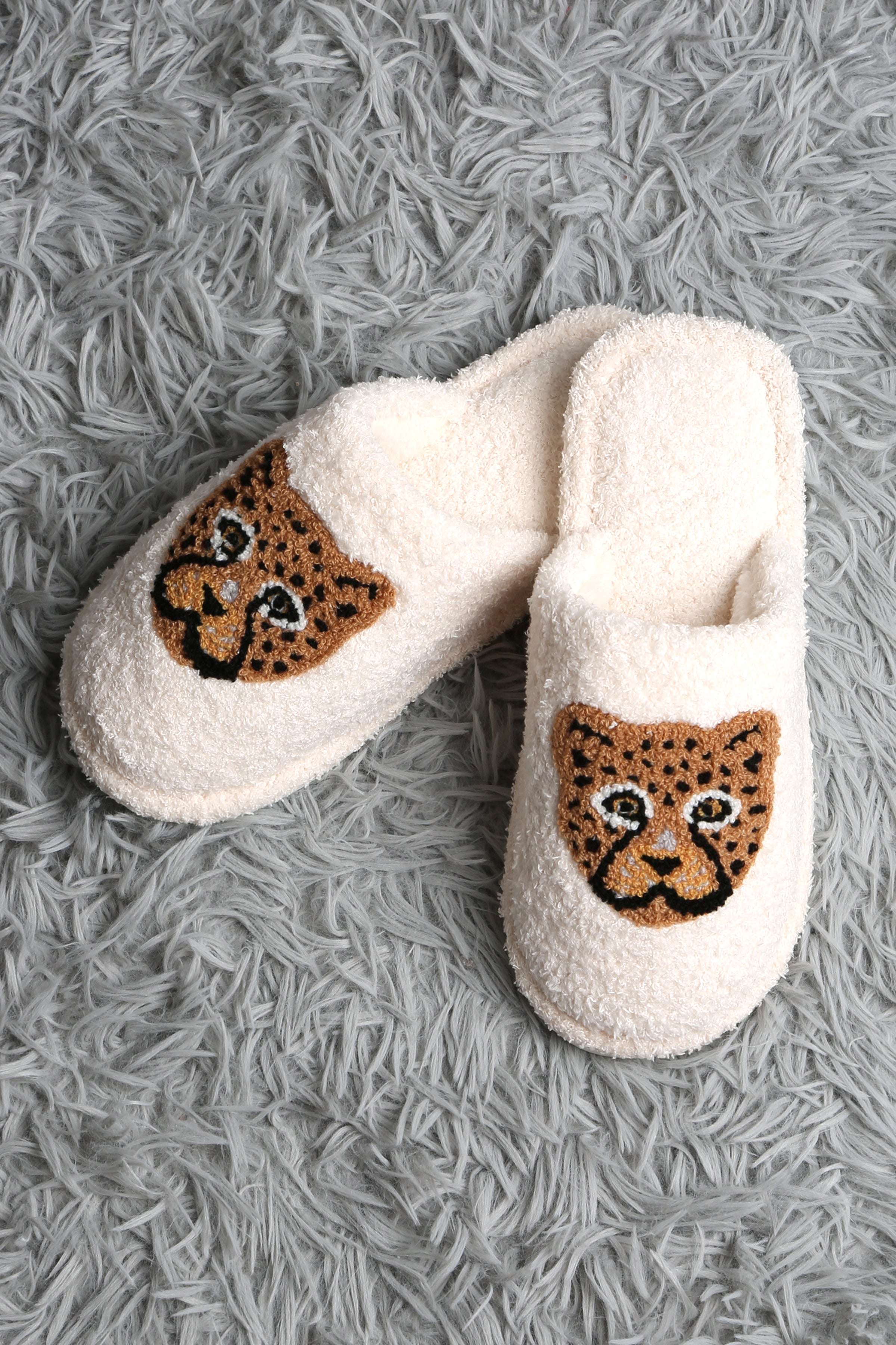 mySundaze Leopard Soft Microfiber Slippers