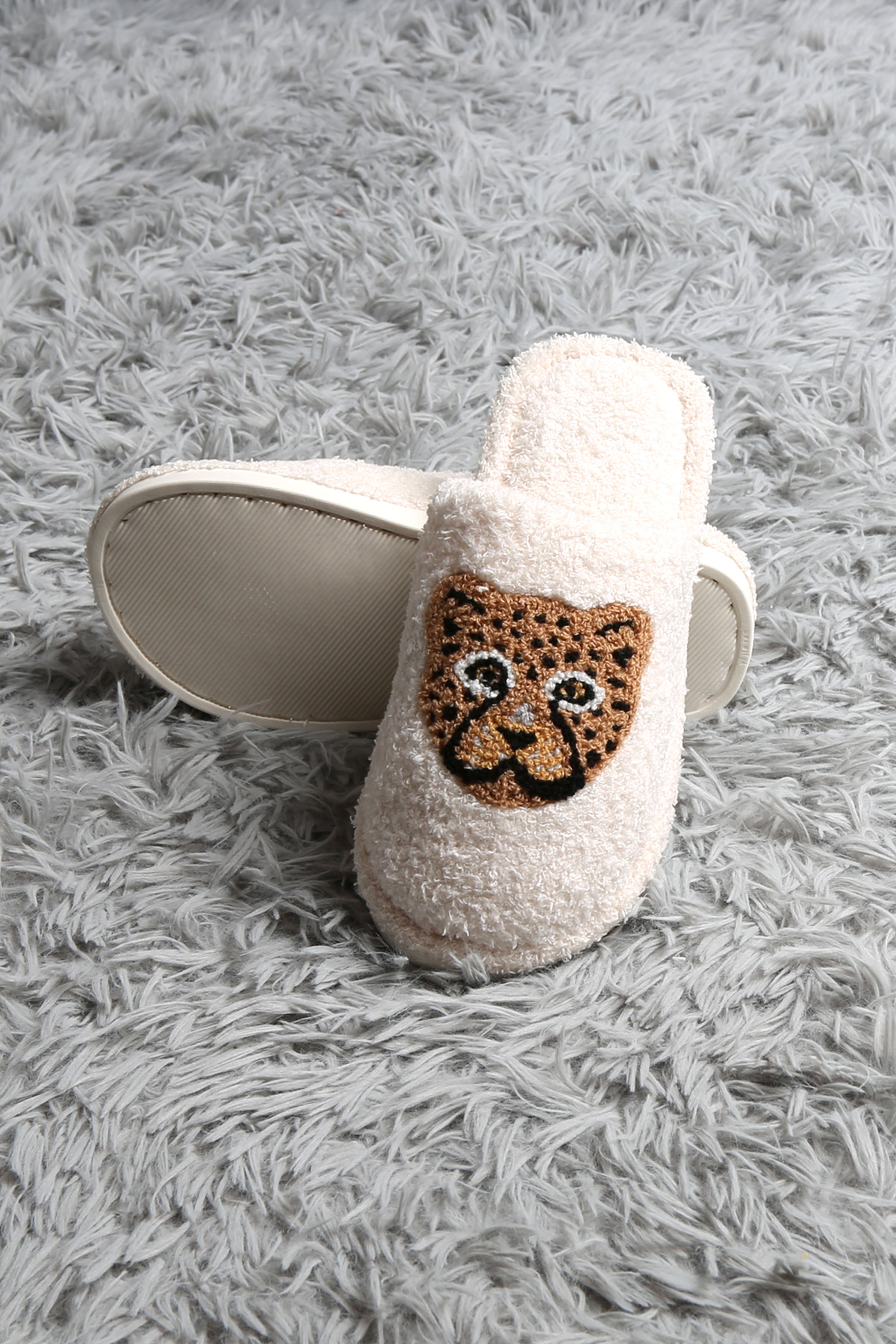 mySundaze Leopard Soft Microfiber Slippers