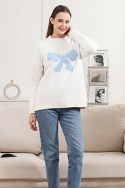 mySundaze Ribbon Microfiber Sweater