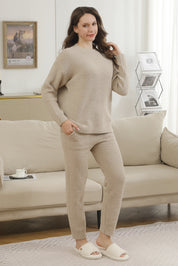 mySundaze Solid Color Microfiber Crewneck Sweater